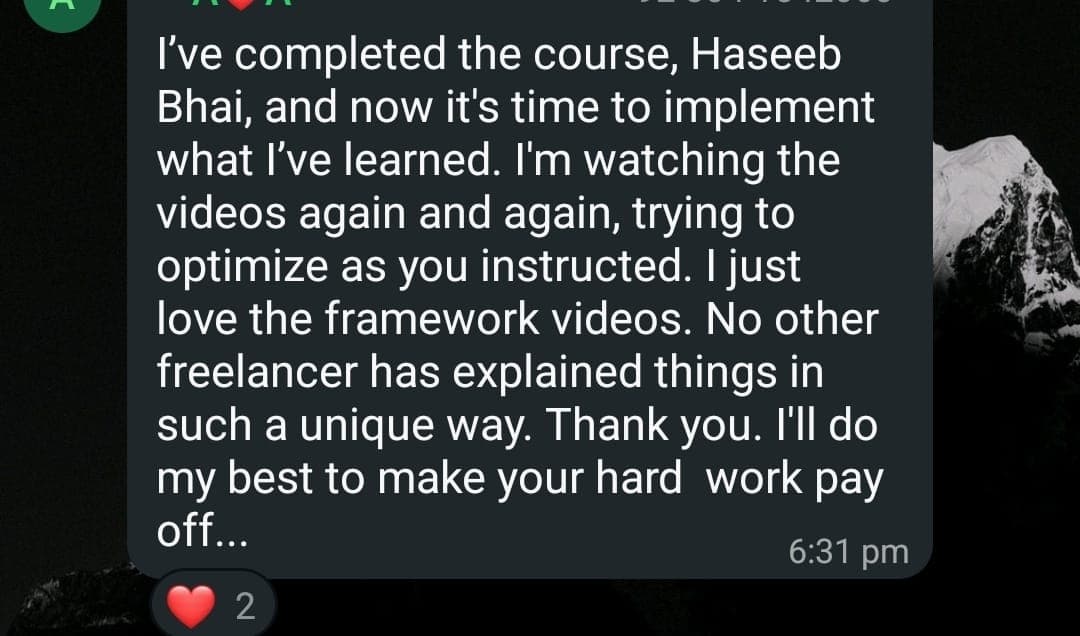 Student proof screenshot 11 from WhatsApp testimonial