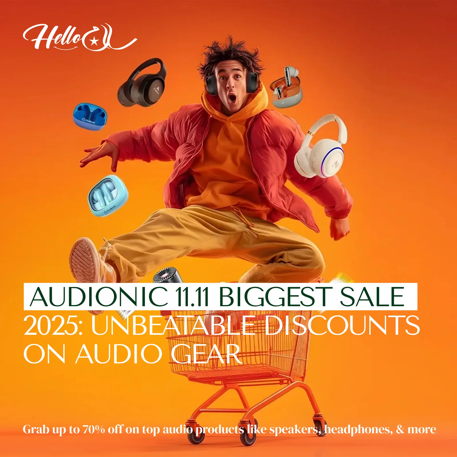Audionic sale advertisement.