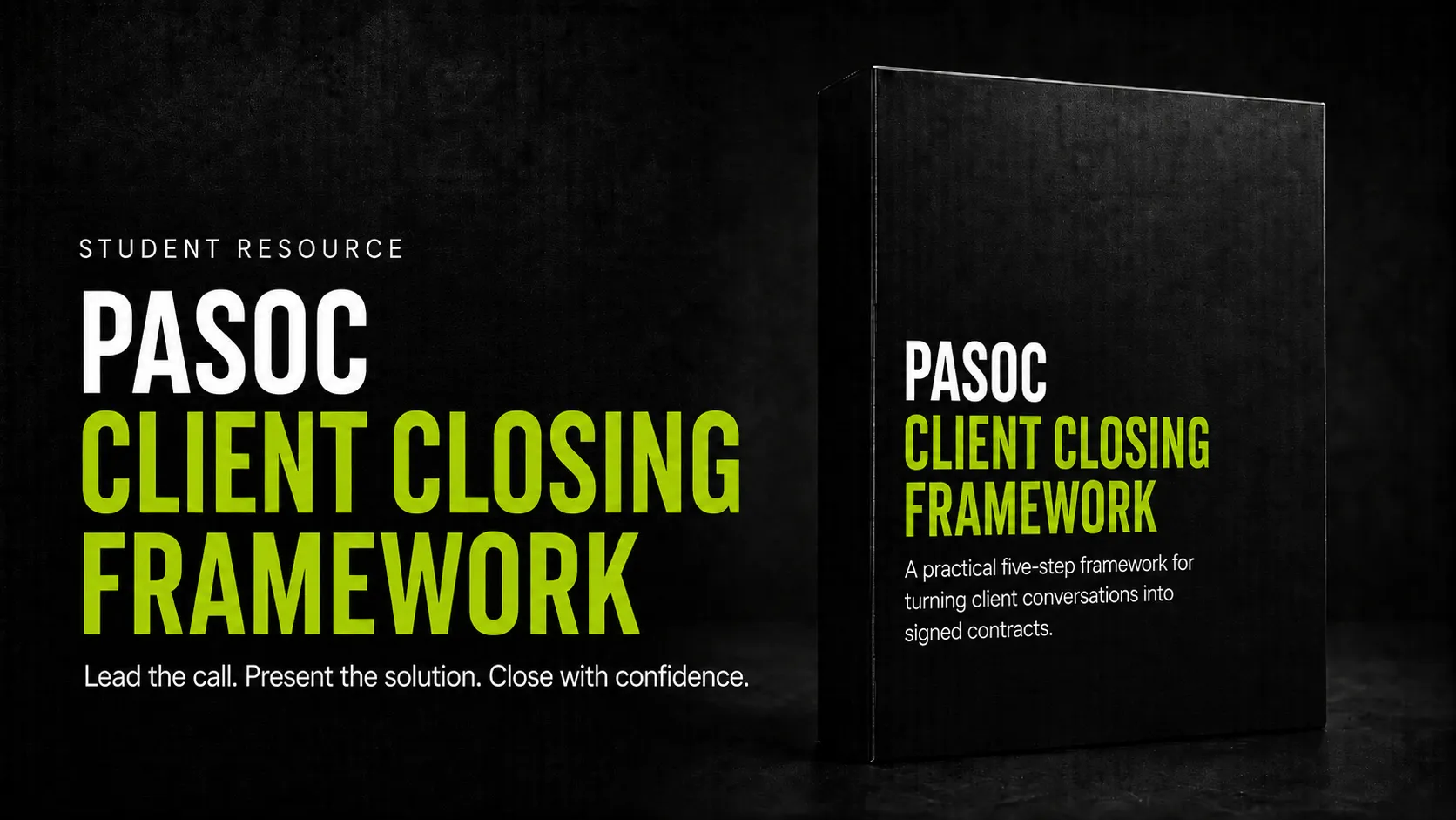 PASOC Client Closing Framework resource cover