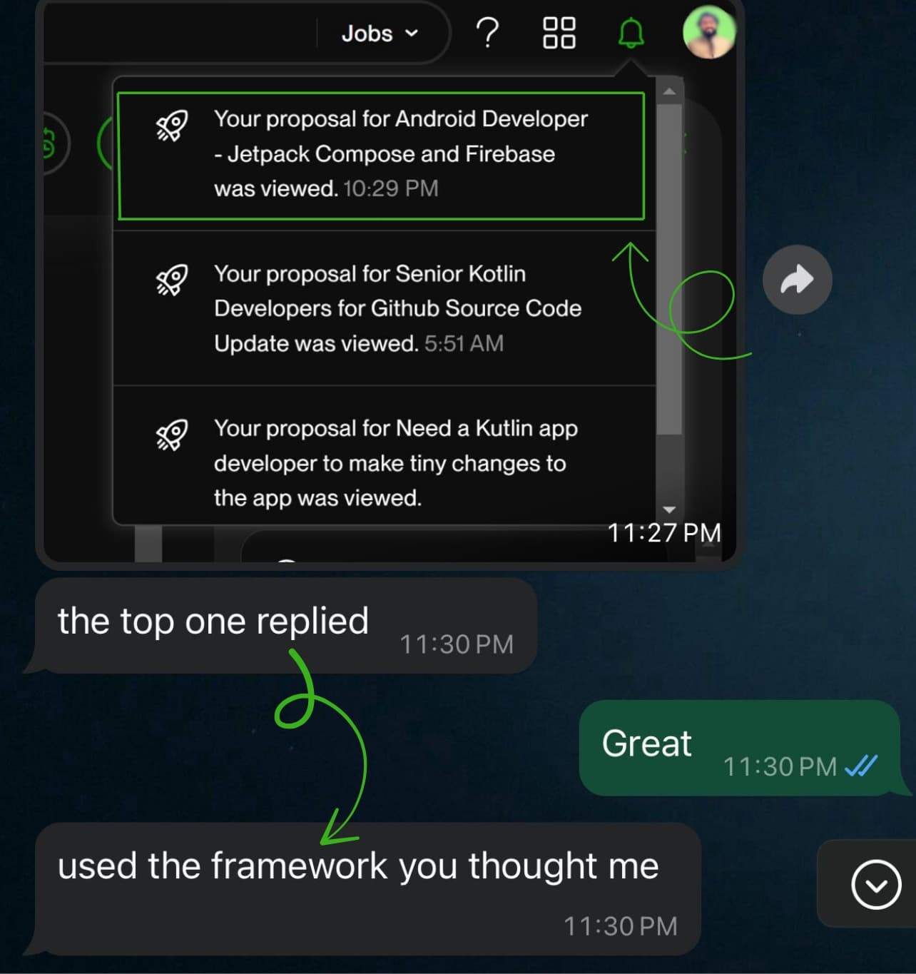 Student proof screenshot 02 from WhatsApp testimonial