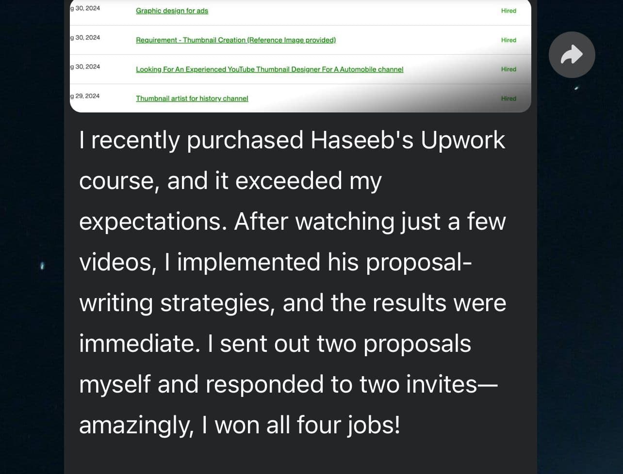 Student proof screenshot 05 from WhatsApp testimonial